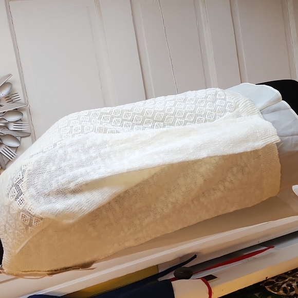 Lucky Brand women's crew neck sweat with split back and under blouse. Size XS - Picture 2 of 9